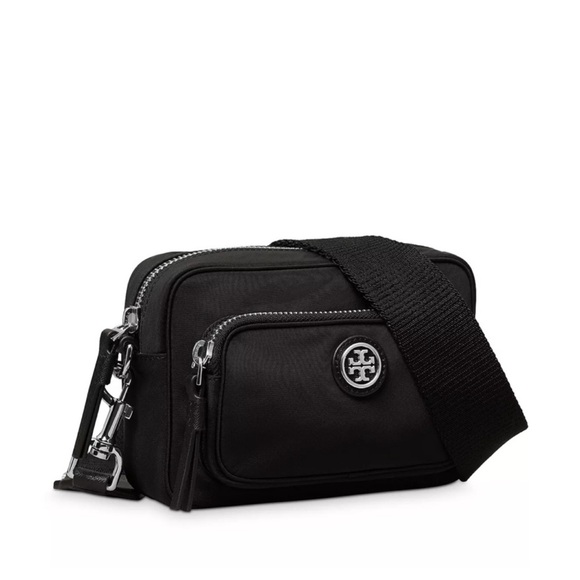 Tory Burch Virginia Mini Nylon Crossbody- Black - Picture 1 of 5